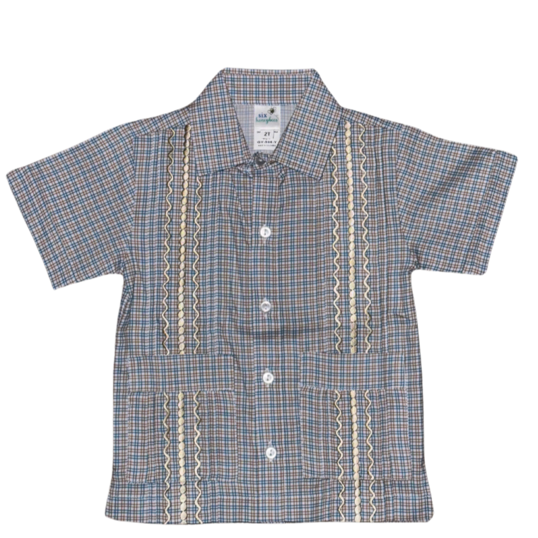 Duke Gingham Guayabera Shirt