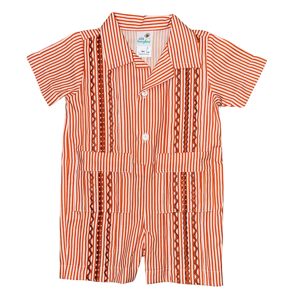 Gameday Burnt Orange Romper