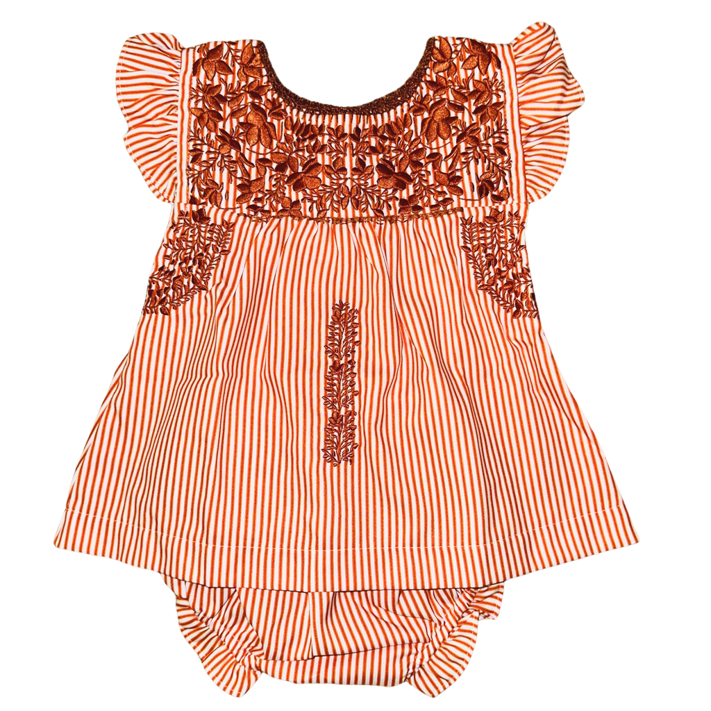 Gameday Burnt Orange Bloomer Set