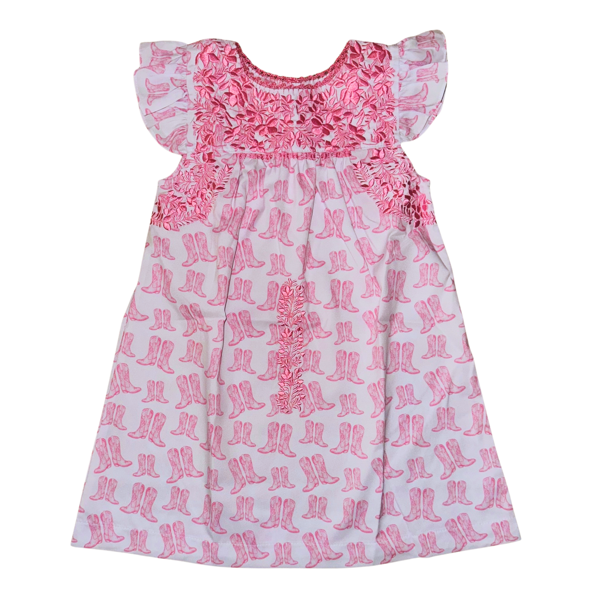pink dress cowboy boots Pink dress + cowboy boots make a cute valentines outfit