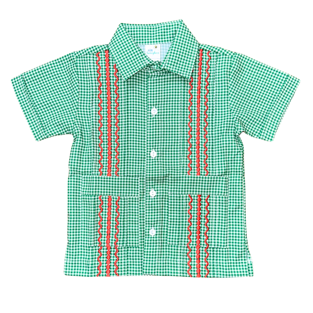 Feliz Navidad Guayabera Shirt