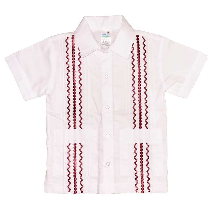 Aggie White Guayabera Shirt