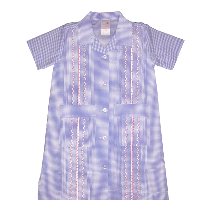 Light Blue Guayabera Dress 3T Light Blue Guayabera Dress 3T